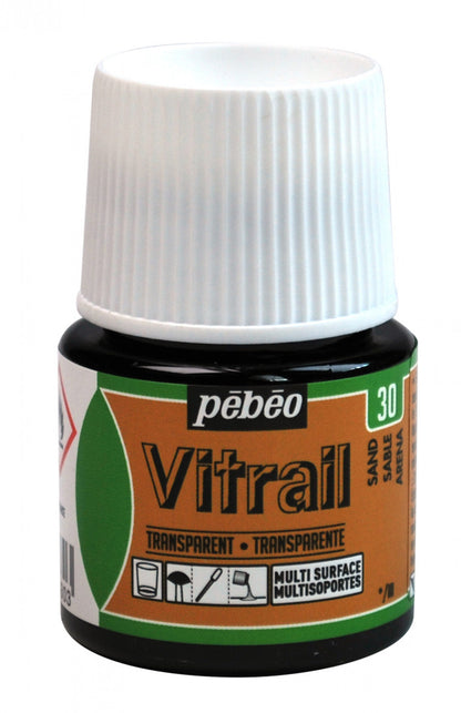 Pebeo Vitrail Transparante Glasverf 45 ml - 30 - Zand