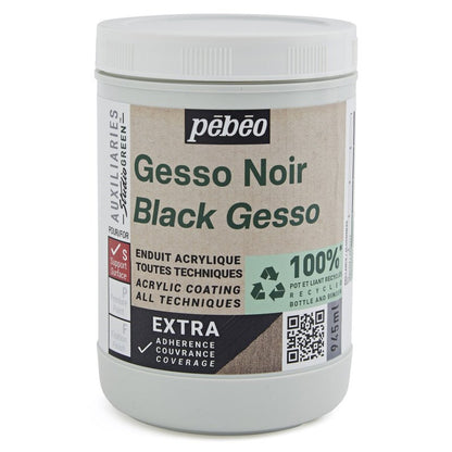 Pebeo Studio Green Gesso - Zwart - 945 ml