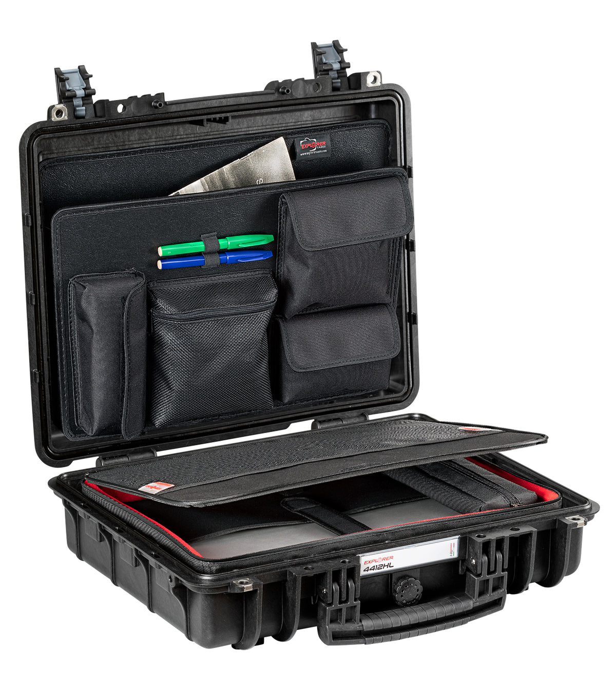 Explorer Cases 4412HL Koffer Zwart met Laptop Tas