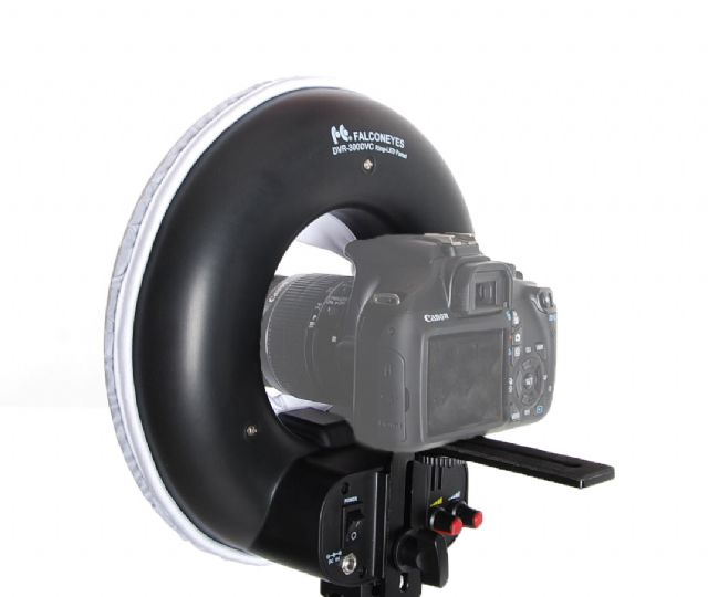 Falcon Eyes Bi-Color LED Ringlamp Dimbaar DVR-300DVC op 230V — 5