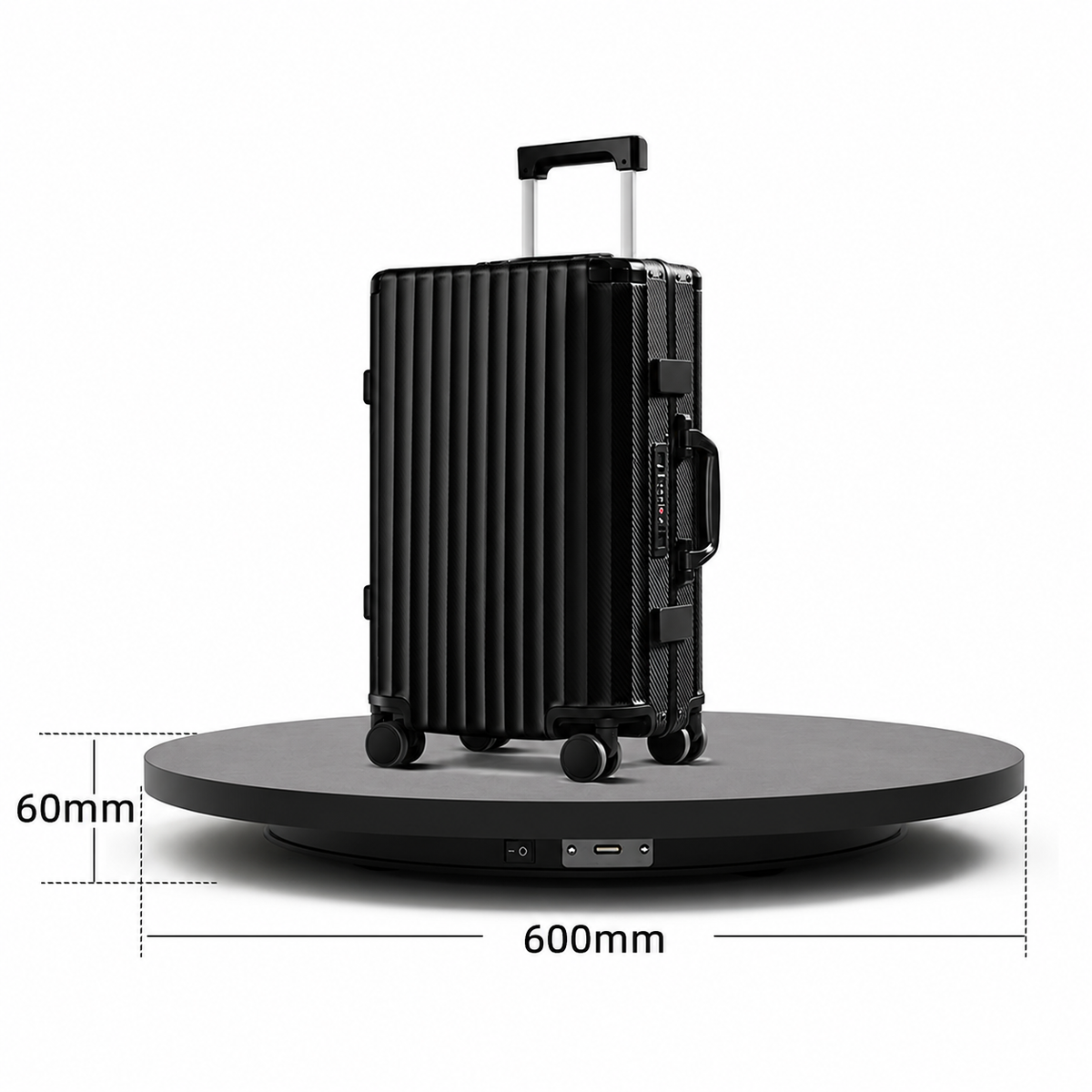 Falcon Eyes Mini Draaiplateau T360-A3B Zwart 60 cm tot 40 Kg — 2