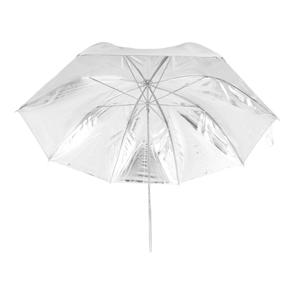Falcon Eyes Flitsparaplu UR-48S Zilver/Wit 122 cm — 3