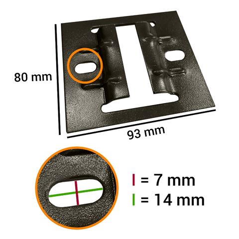 Falcon Eyes Rail Bevestigingsplaat 3330C 4 St. voor B-3030C — 2