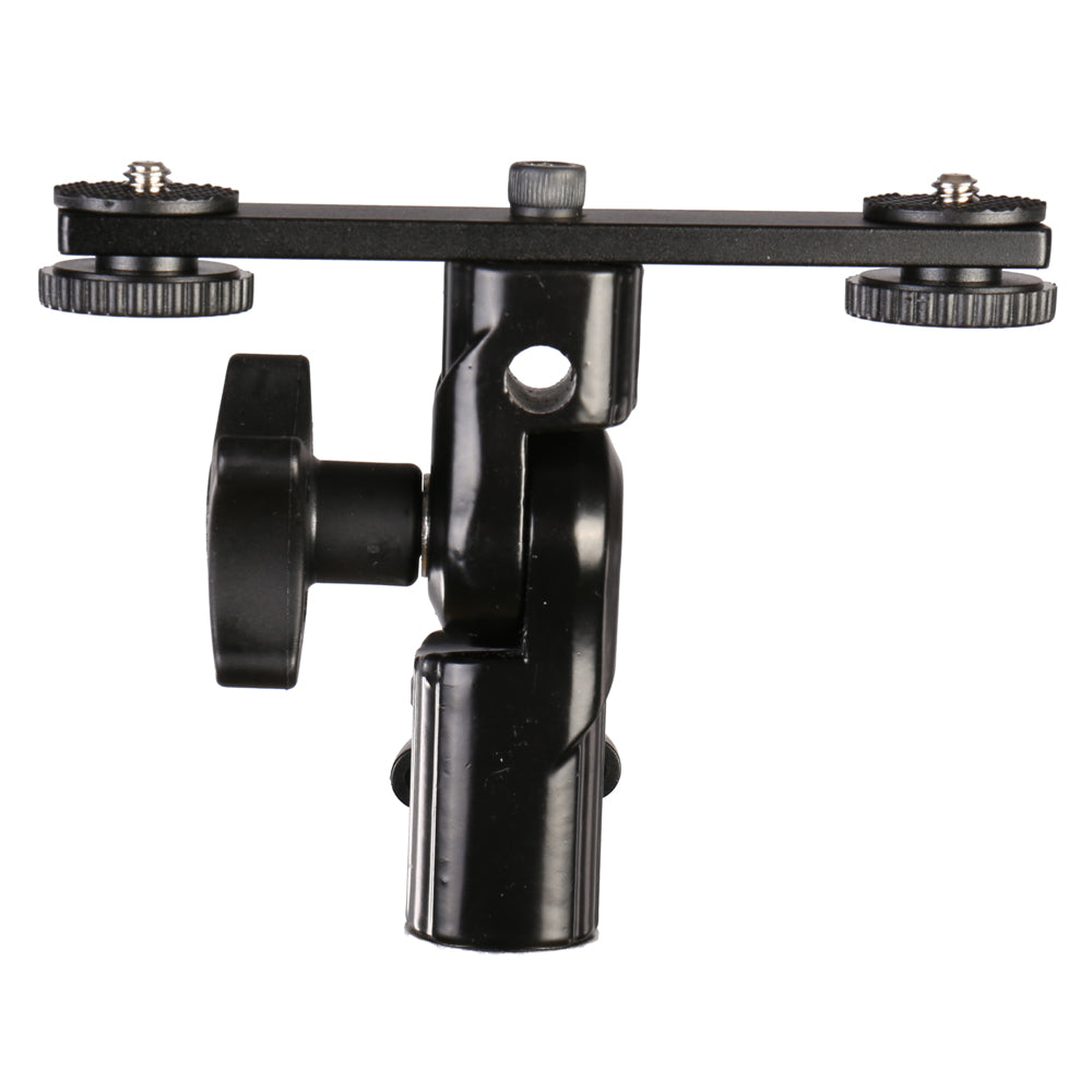 Falcon Eyes Twin Mount Tilting Bracket + 2 x Flitsschoen CLD-14A — 3