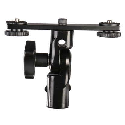 Falcon Eyes Twin Mount Tilting Bracket + 2 x Flitsschoen CLD-14A — 3