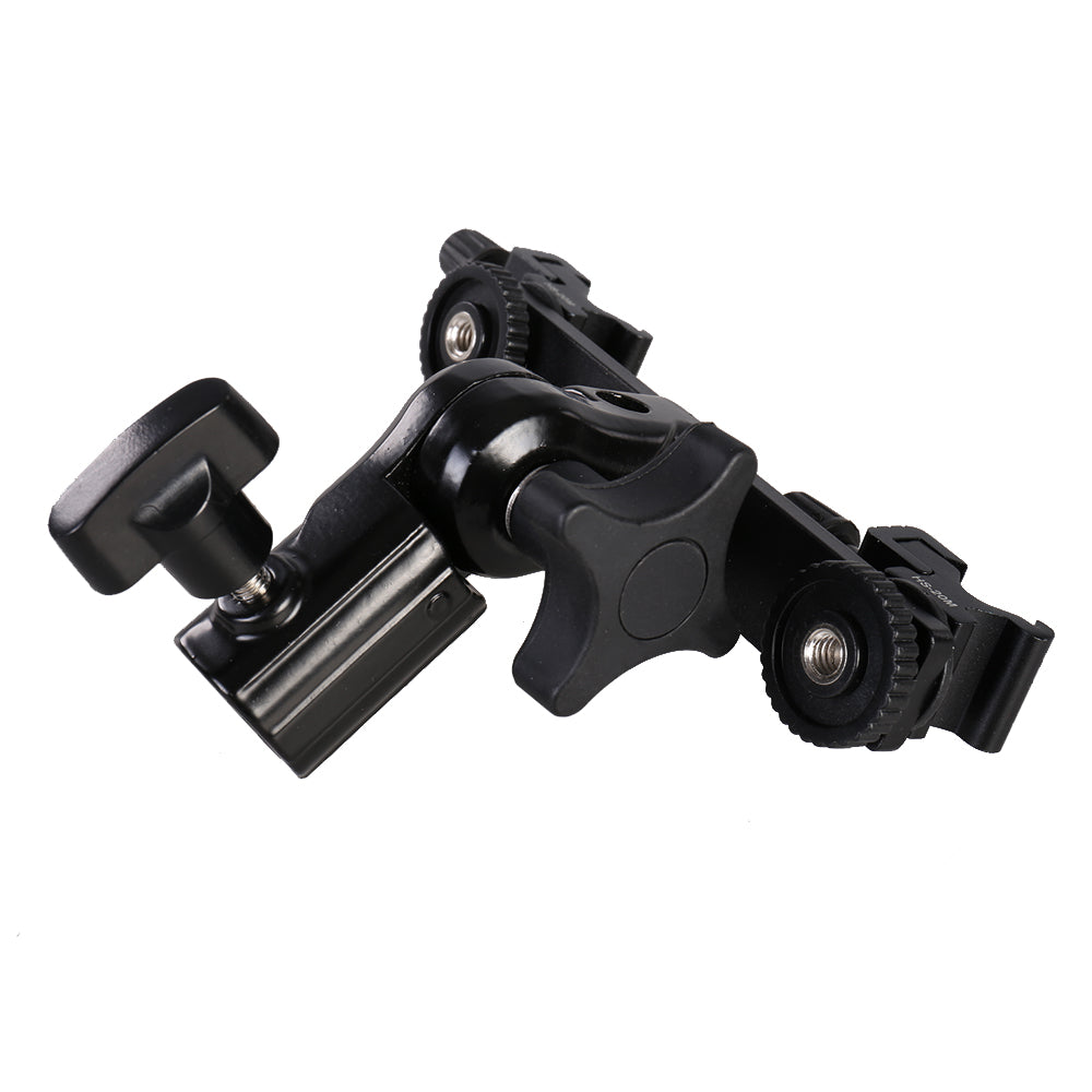 Falcon Eyes Twin Mount Tilting Bracket + 2 x Flitsschoen CLD-14A — 5