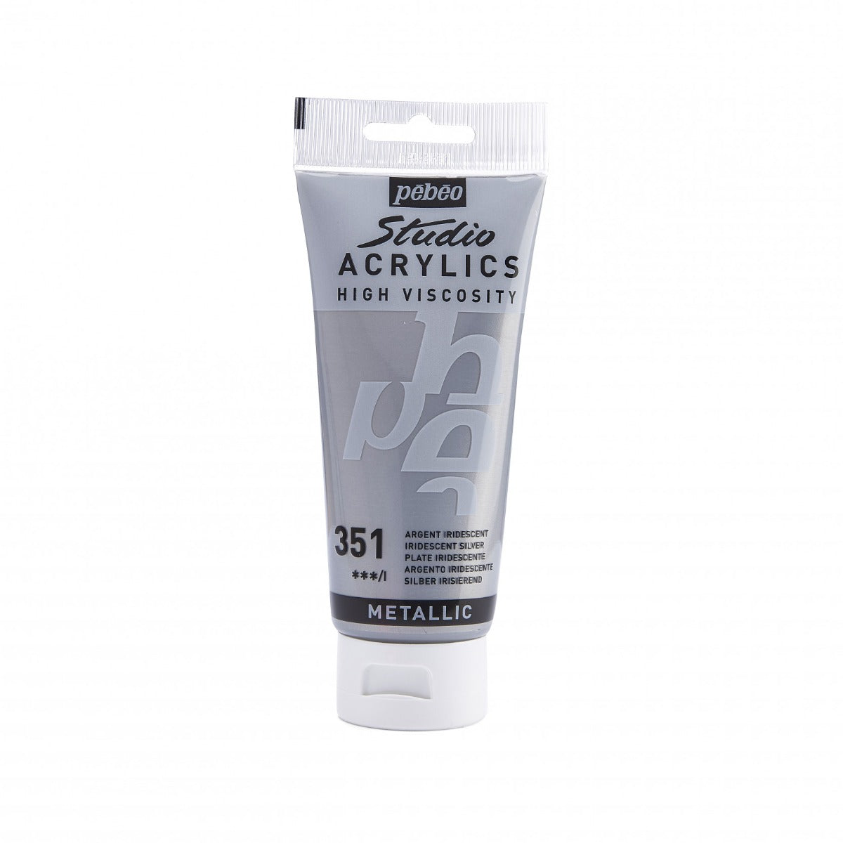 Pebeo Studio Acrylverf 100 ml - 351 - Zilver
