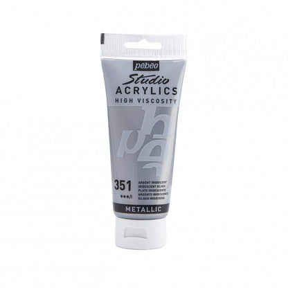 Pebeo Studio Acrylverf 100 ml - 351 - Zilver