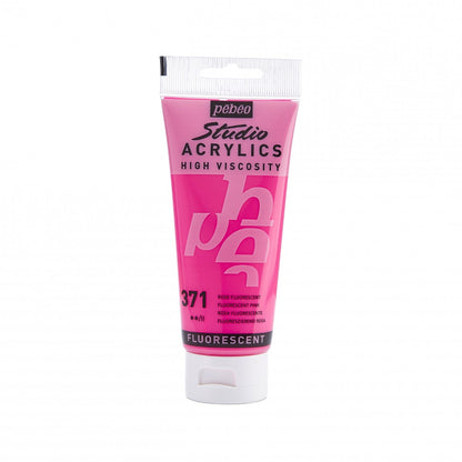 Pebeo Studio Acrylverf 100 ml - 371 - Fluo roze