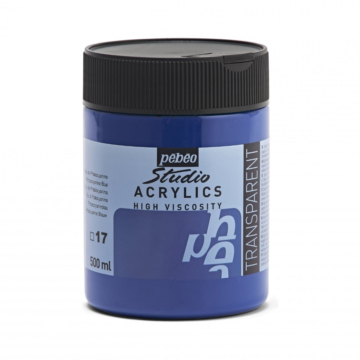 Pebeo Studio Acrylverf 500 ml - 17 - Phtalocyaanblauw