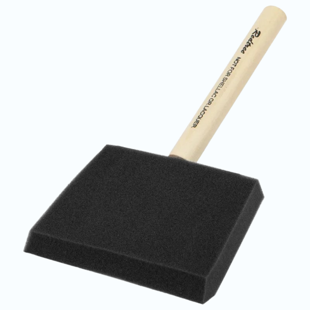 Grote foam brush 100mm voor snelle en egale cyanotype toepassingen