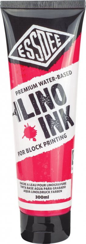 Essdee Block Printing Ink 300 ml - Fluorescerend Rood