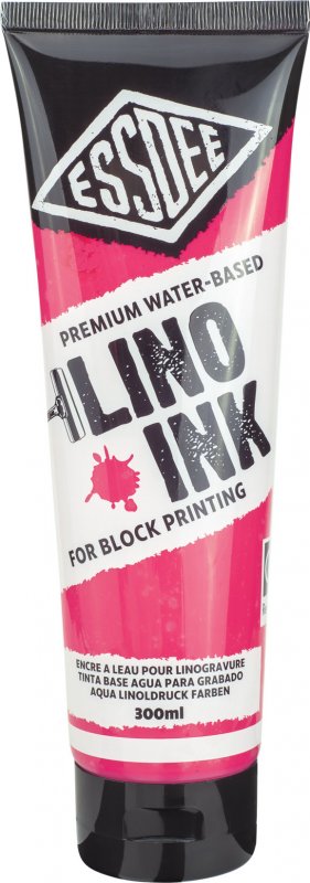 Essdee Block Printing Ink 300 ml - Fluorescerend Roze