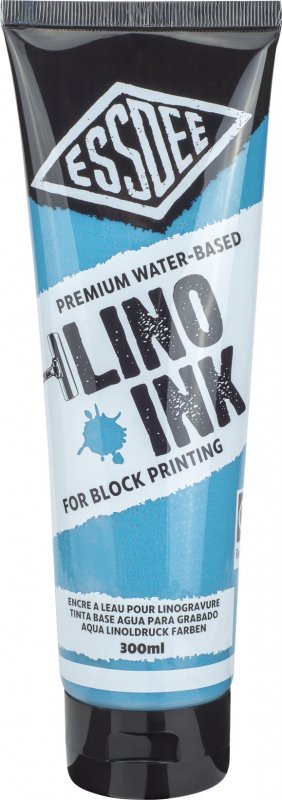 Essdee Block Printing Ink 300 ml - Fluorescerend Blauw