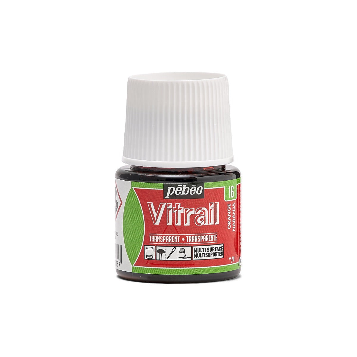 Pebeo Vitrail Transparante Glasverf 45 ml - 16 - Oranje