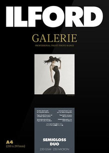Ilford fotopapier Galerie Semigloss Duo 250g A4 25 Vel