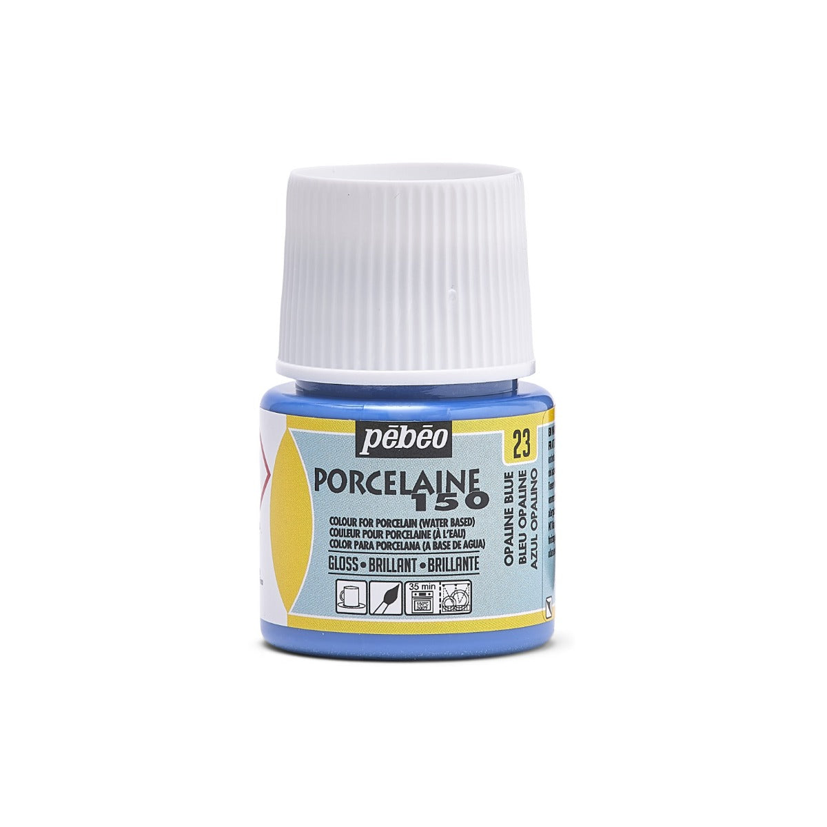 Pebeo Porcelaine 150 Porseleinverf 45 ml - 23 - Opaalblauw