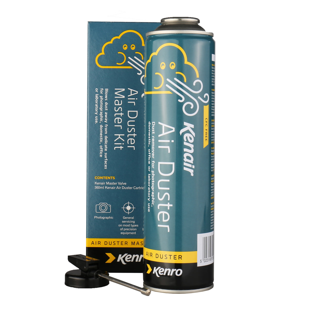 Kenro Spuitbus lucht + Plastic Kraan 360 ml — 6