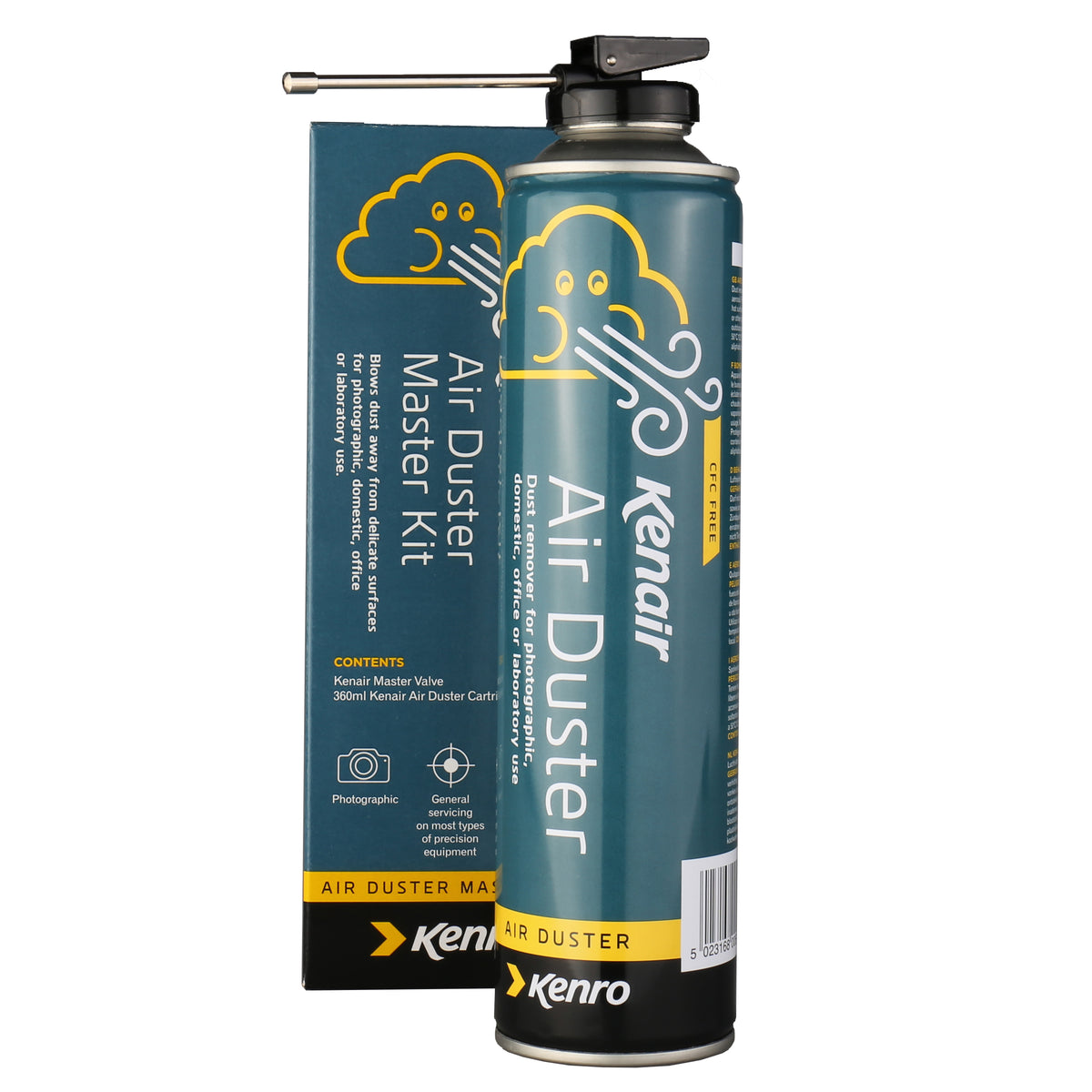 Kenro Spuitbus lucht + Plastic Kraan 360 ml — 7