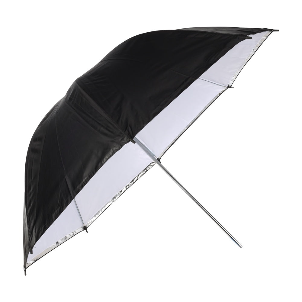 Linkstar Flitsparaplu PUK-84WB Wit/Zwart 100 cm (Omkeerbaar)