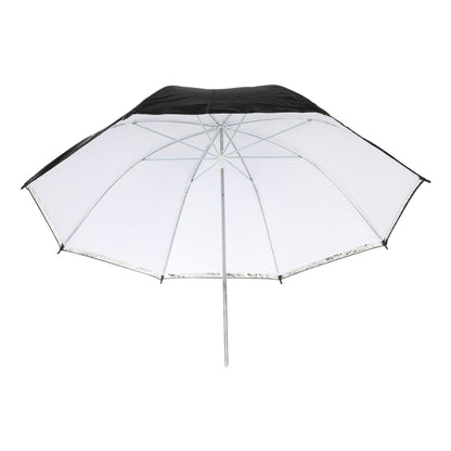 Linkstar Flitsparaplu PUK-84WB Wit/Zwart 100 cm (Omkeerbaar) — 3