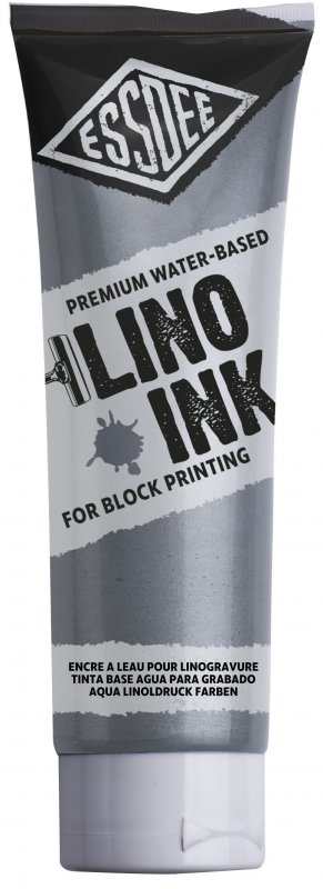 Essdee Block Printing Ink 300 ml - Metalen Zilver