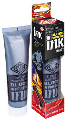 Essdee Premium Metallic Block Printing Ink 100 ml - Zilver