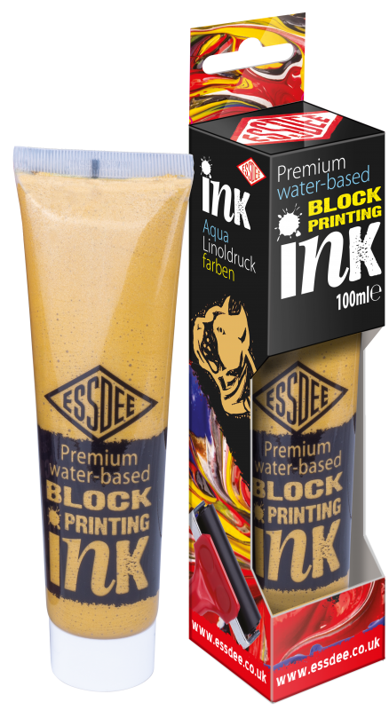 Essdee Premium Metallic Block Printing Ink 100 ml - Goud