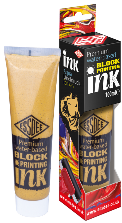 Essdee Premium Metallic Block Printing Ink 100 ml - Goud