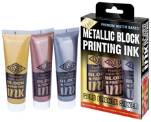 Essdee Block Printing Ink Metallic Set 3 x 100 ml