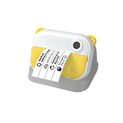 myFirst Camera Insta Wi Geel + Gratis Wi Thermal Sticker Kleur Patroon