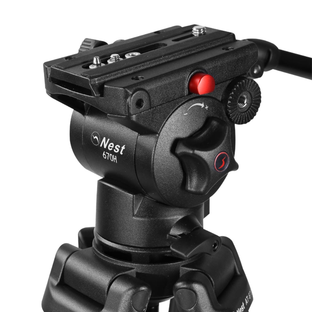 Nest Video Statief NT-670 + Vloeistofgedempte Kop — 6