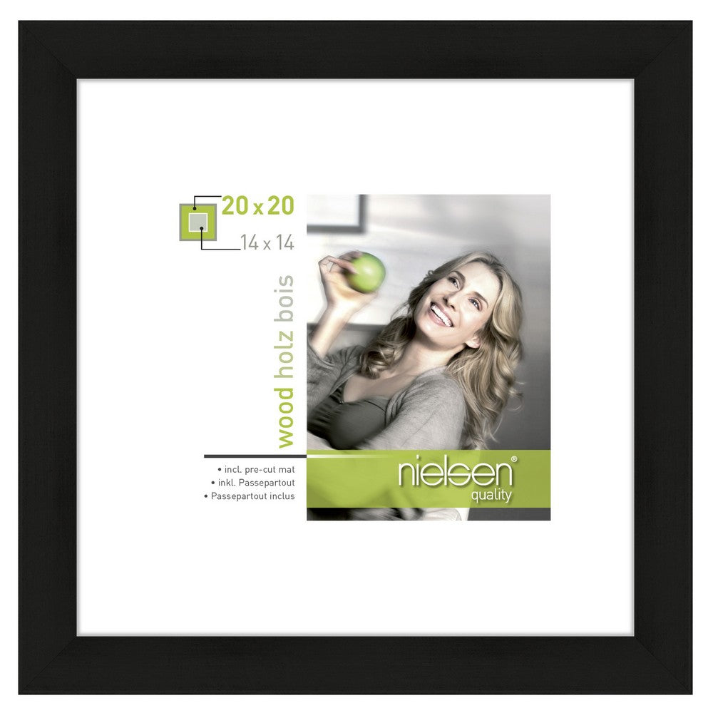 Nielsen Fotolijst 8988051 Apollon Zwart 20x20 / 14x14 cm