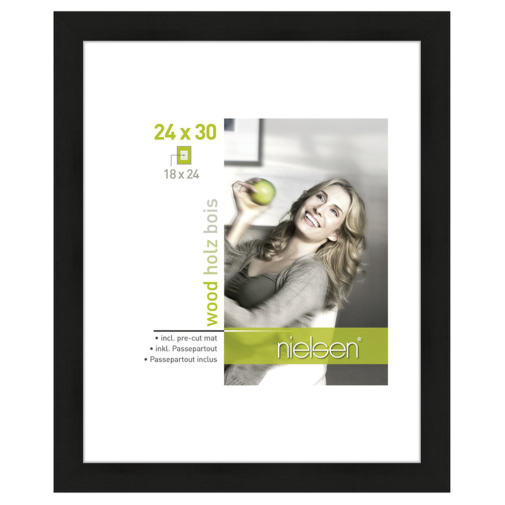 Nielsen Fotolijst 8988006 Apollon Zwart 24x30 / 18x24 cm