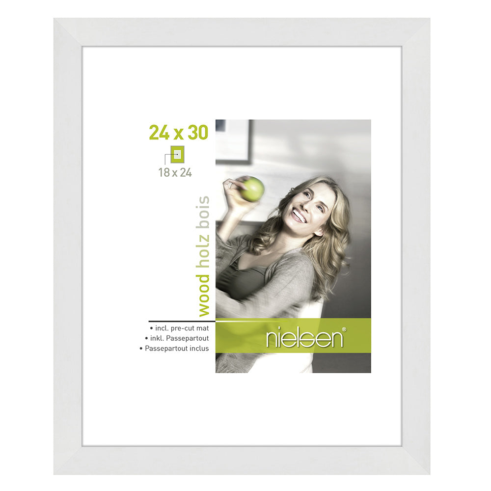 Nielsen Fotolijst 8988007 Apollon Wit 24x30 / 18x24 cm