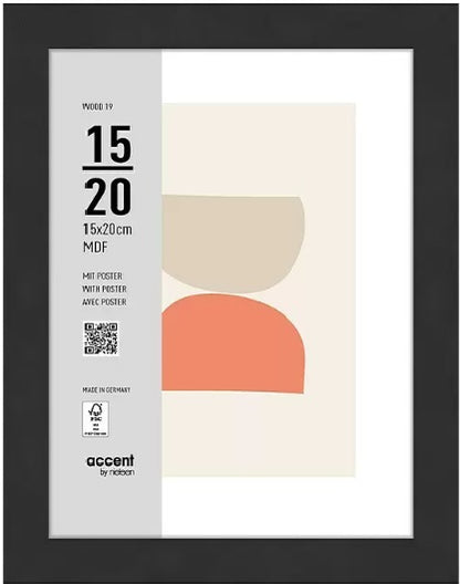 Nielsen Fotolijst 3217201 Wood 19 Zwart 15x20 cm