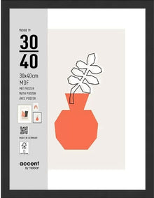 Nielsen Fotolijst 3230201 Wood 19 Zwart 30x40 cm