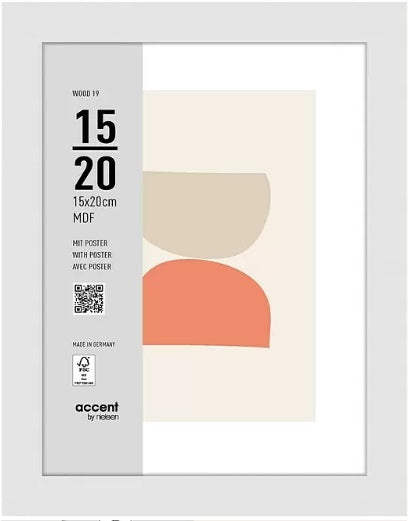 Nielsen Fotolijst 3217202 Wood 19 Wit 15x20 cm