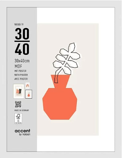 Nielsen Fotolijst 3230202 Wood 19 Wit 30x40 cm