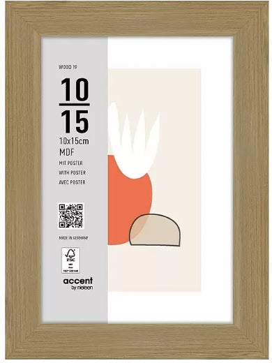 Nielsen Fotolijst 3211204 Wood 19 Naturel 10x15 cm