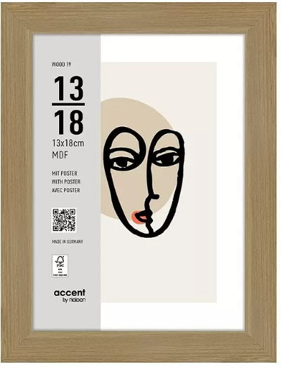Nielsen Fotolijst 3232204 Wood 19 Naturel 13x18 cm