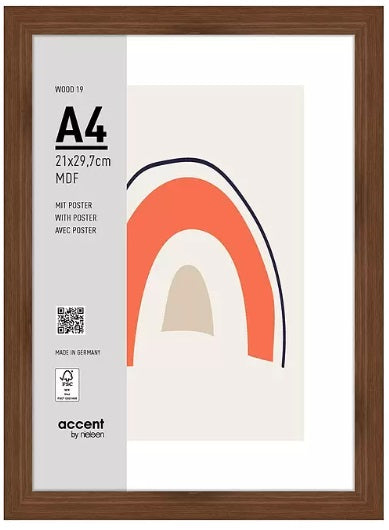 Nielsen Fotolijst 3221205 Wood 19 Walnut 21x29,7 cm