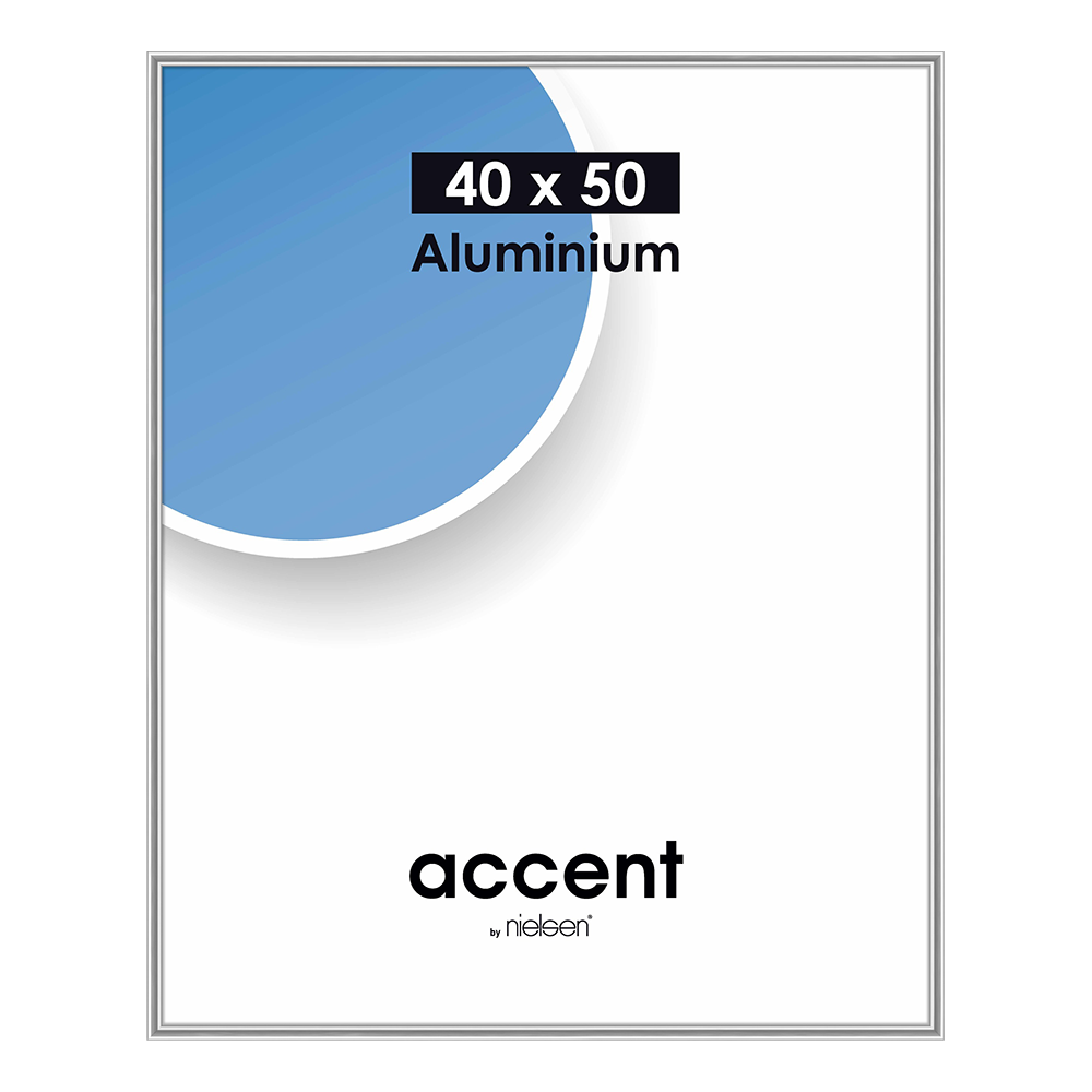 Nielsen Fotolijst 52524 Accent Mat Zilver 40x50 cm