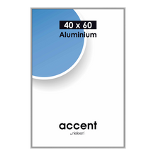 Nielsen Fotolijst 55124 Accent Mat Zilver 40x60 cm