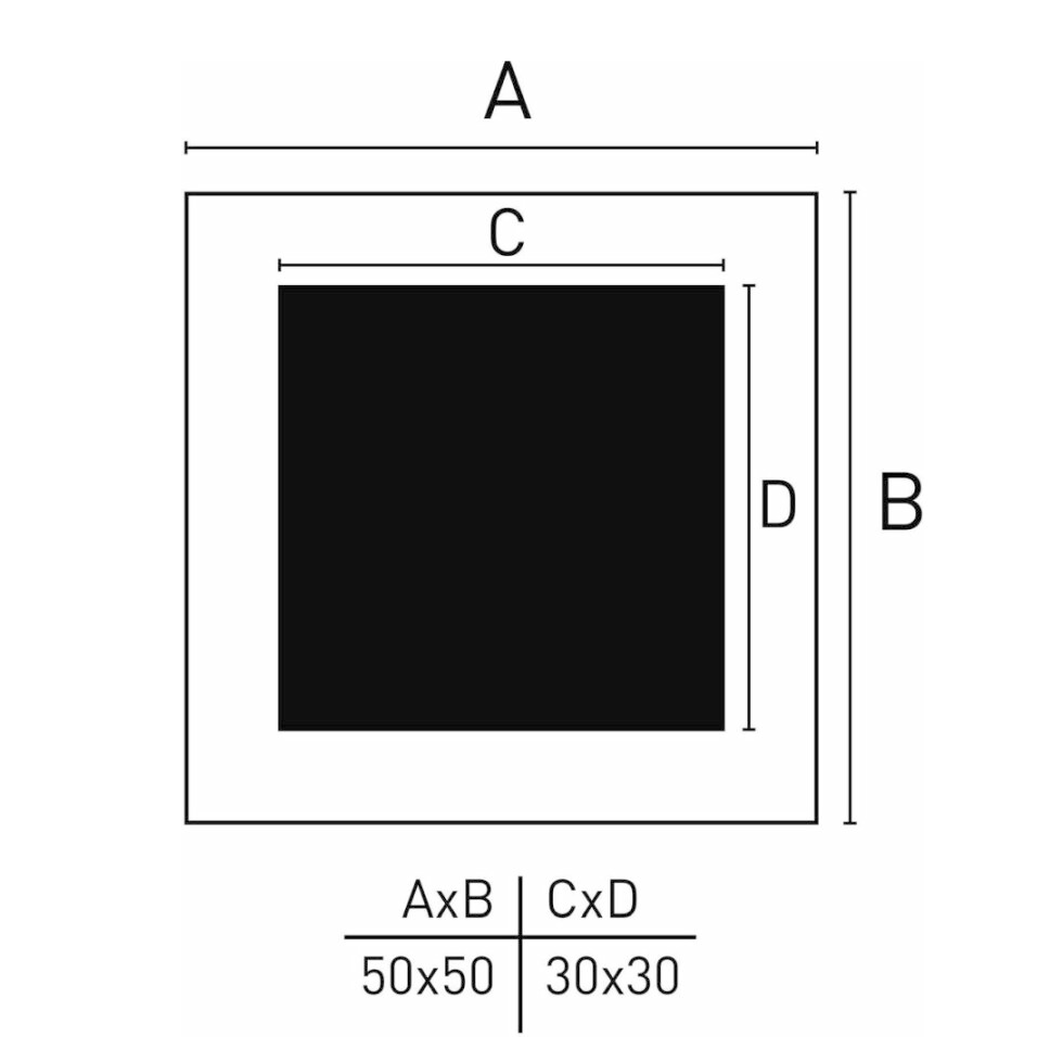 Nielsen Fotolijst 8988054 Apollon Wit 50x50 / 30x30 cm — 2