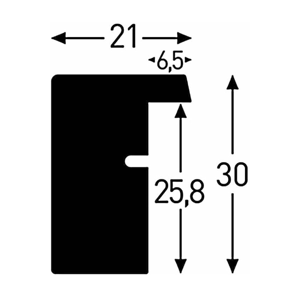 Nielsen Fotolijst 8988054 Apollon Wit 50x50 / 30x30 cm — 3