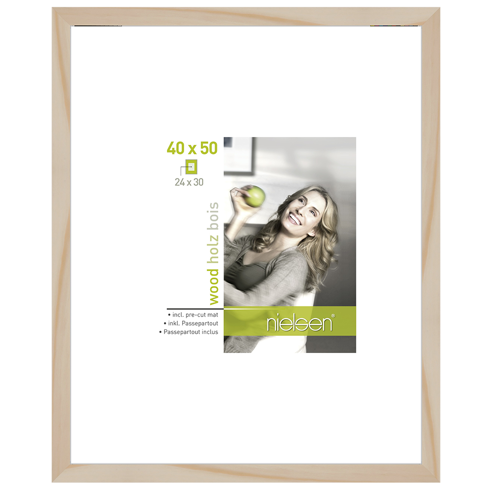 Nielsen Fotolijst 8988023 Apollon Naturel 40x50 / 24x30 cm