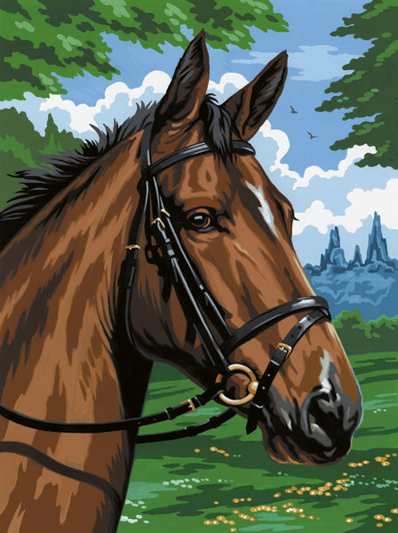 R&L Artist Canvas A4 Schilderen op Nummer - Thoroughbred