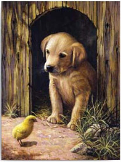 R&L Junior Small A4 Schilderen op Nummer - Labrador Puppy