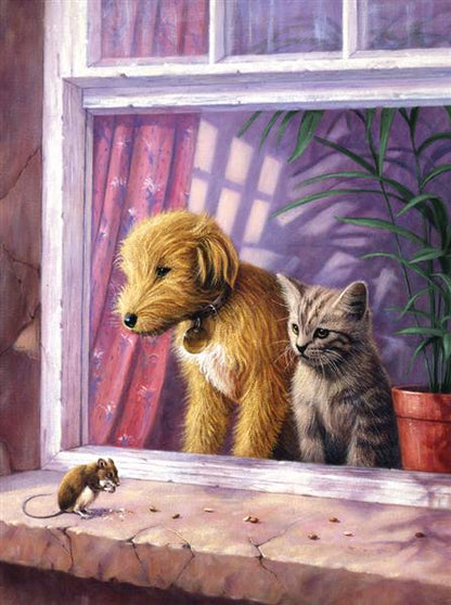 R&L Junior Small A4 Schilderen op Nummer - Window Watching